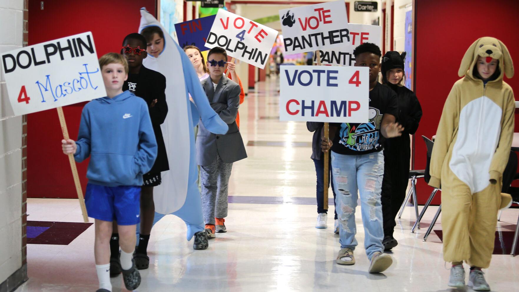 Lawndale Elementary Challenge students run campaigns for mascot election